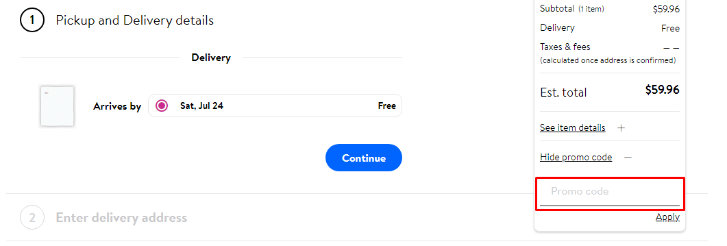 How do I use my Walmart Photo promo code?
