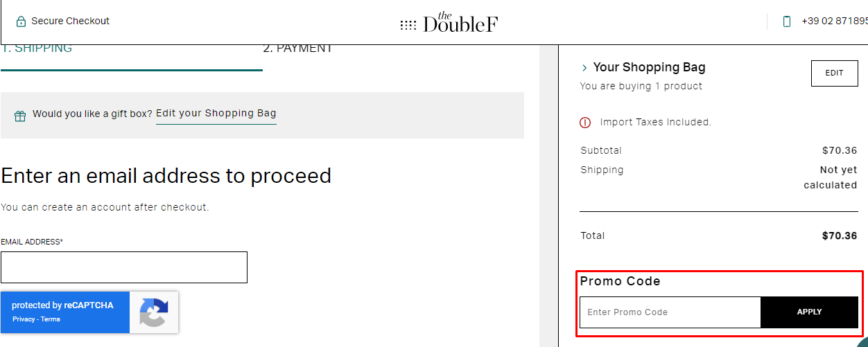 How do I use my TheDoubleF promo code?
