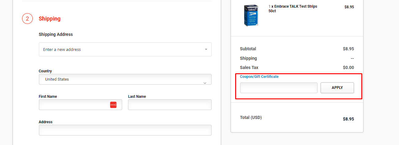 How do I use my Diabetes Store coupon code?