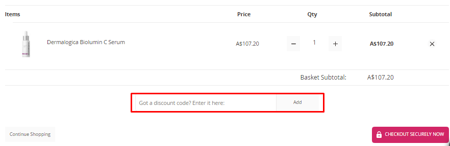 How do I use my discount code
