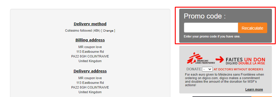 How do I use my Digixo promo code?