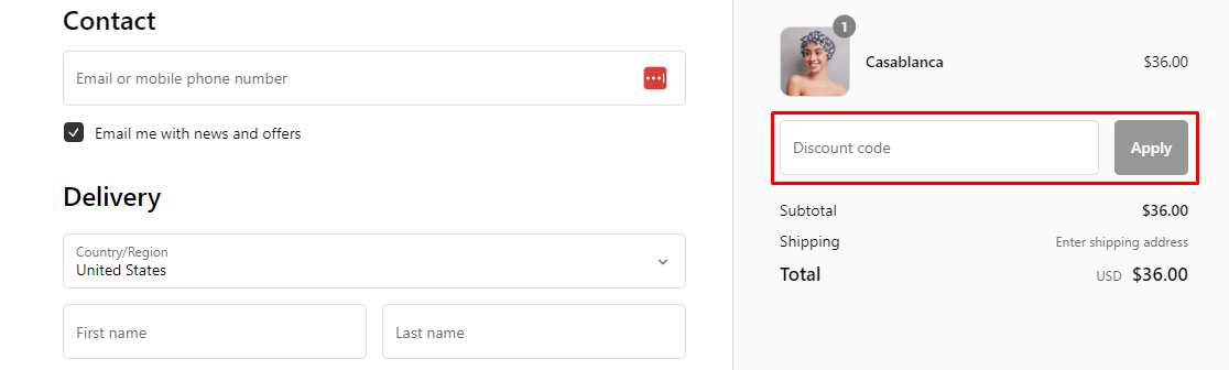 How do I use my Grace & Company discount code?