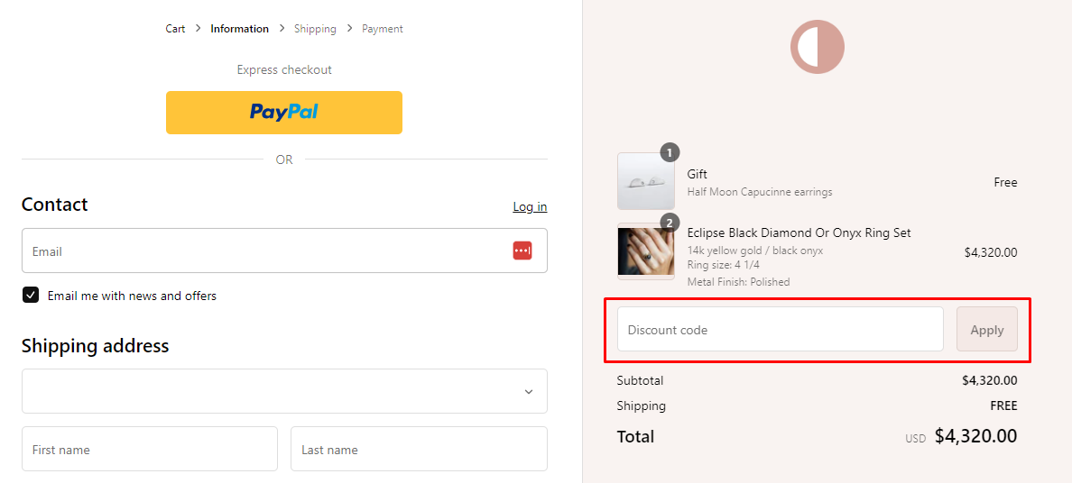 How do I use my CAPUCINNE coupon code?