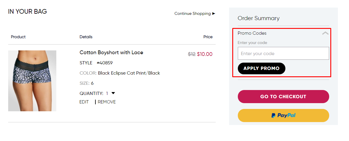 How do I use my Maidenform promo code?