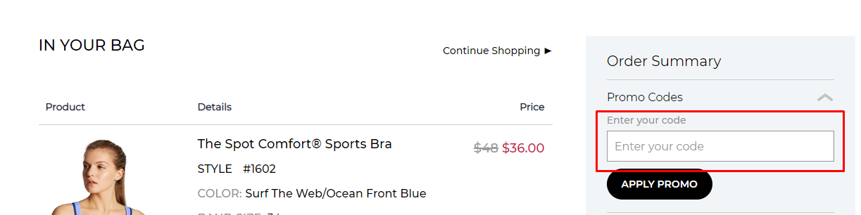 How do I use my One Hanes Place promo code?
