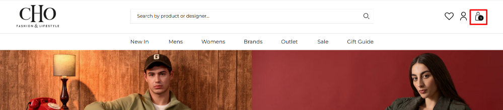 The CHO shopping page