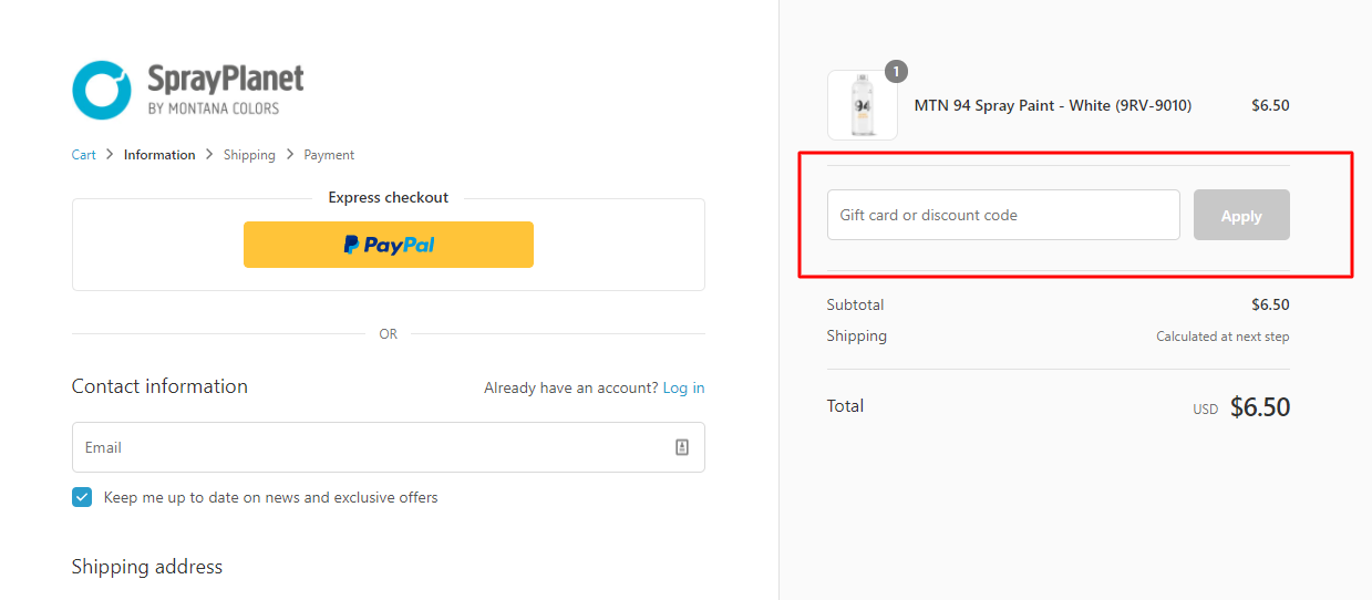How do I use my SprayPlanet discount code?