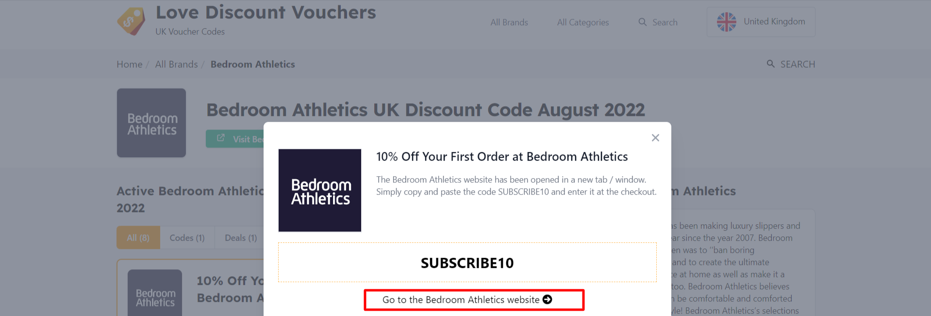10 off Bedroom Athletics Discount Code August 2024