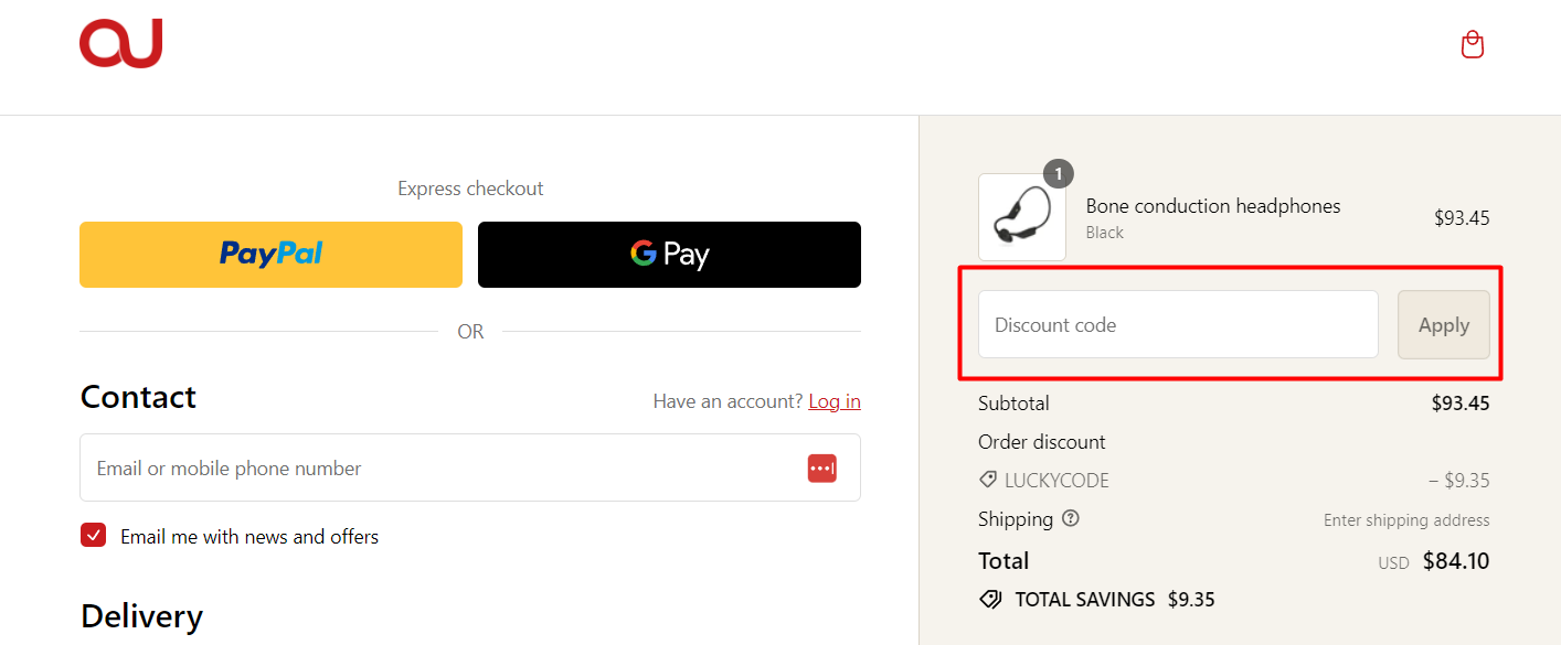 How do I use my TOUSAINS discount code?