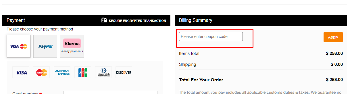 How do I use my CASTORE coupon code?