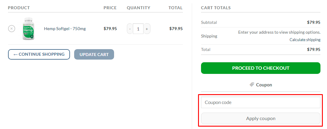 How do I use my Opta Naturals coupon code?