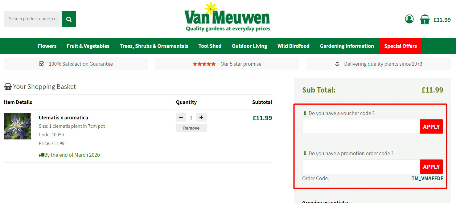 Van Meuwen Discount Code March 2024