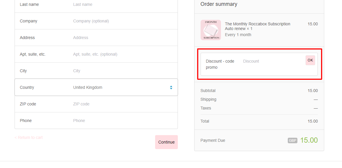 How Do I Use My ROCCABOX Promo Code?