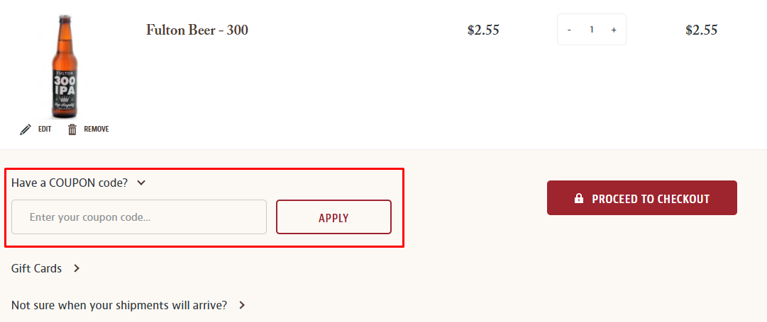 How do I use my Beermonthclub coupon code?