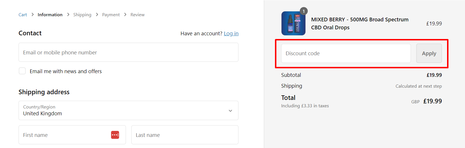 How do I use my SMOKO CBD discount code?