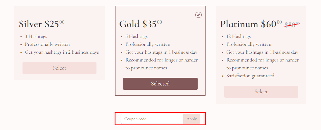 How do I use my Wedding Hashers coupon code?