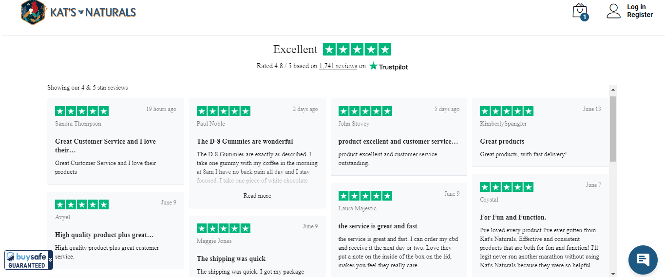 Kat's Naturals reviews