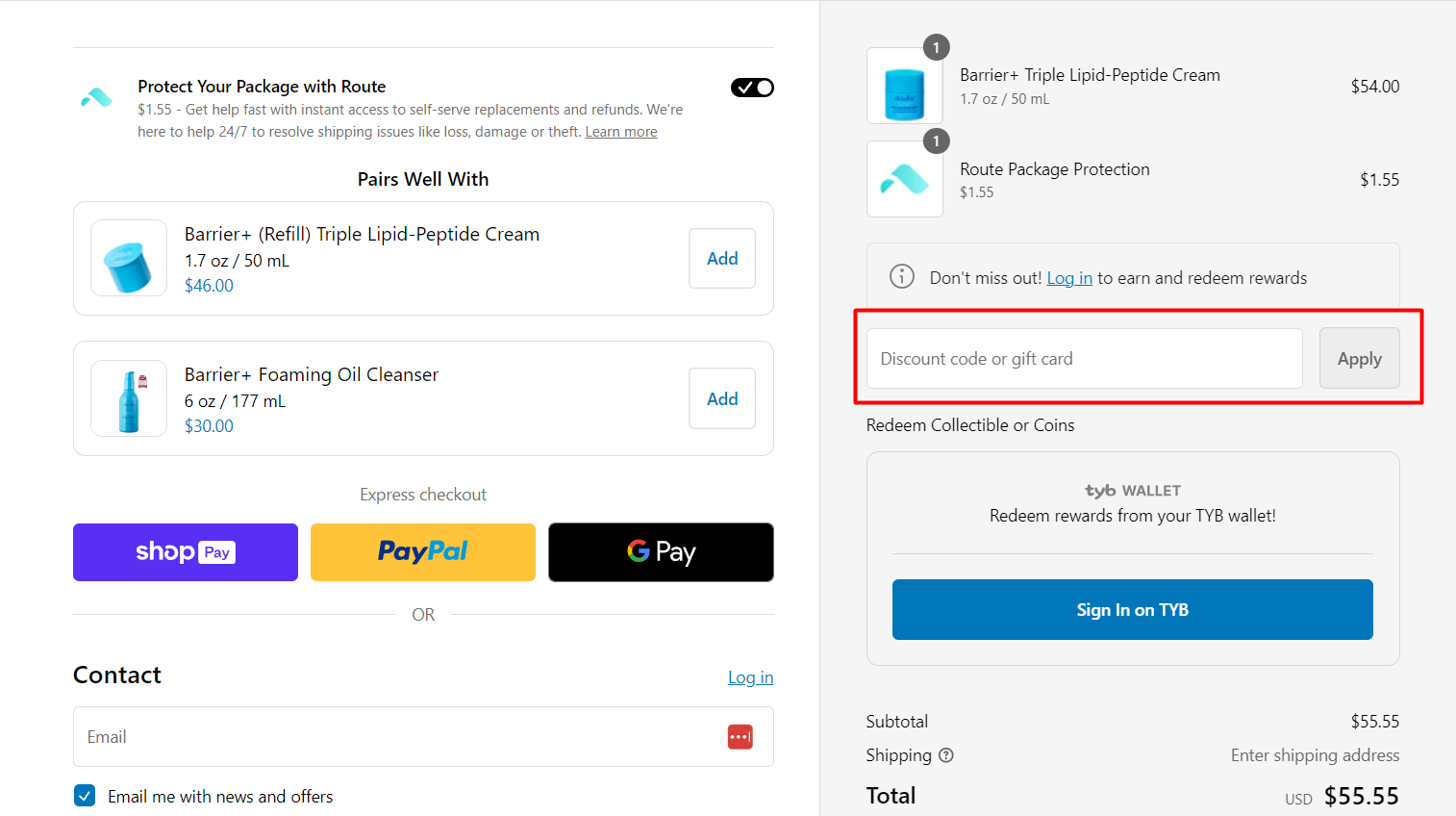 How do I use my Skinfix discount code?