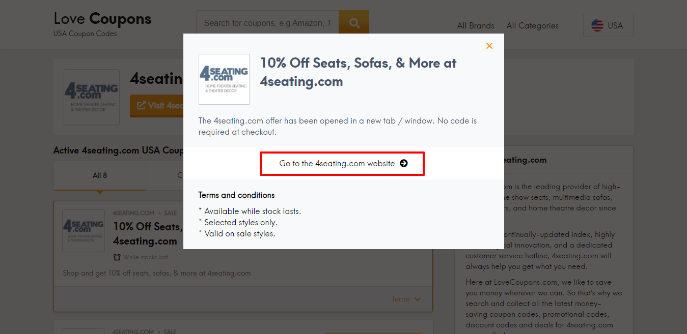 4seating website