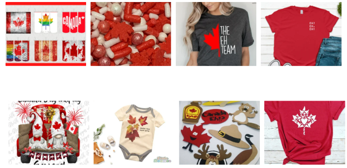 Different gift ideas for Canada Day