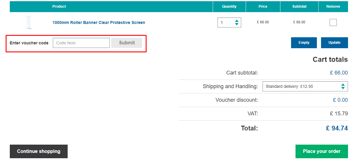 How do I use my Marler Haley voucher code?