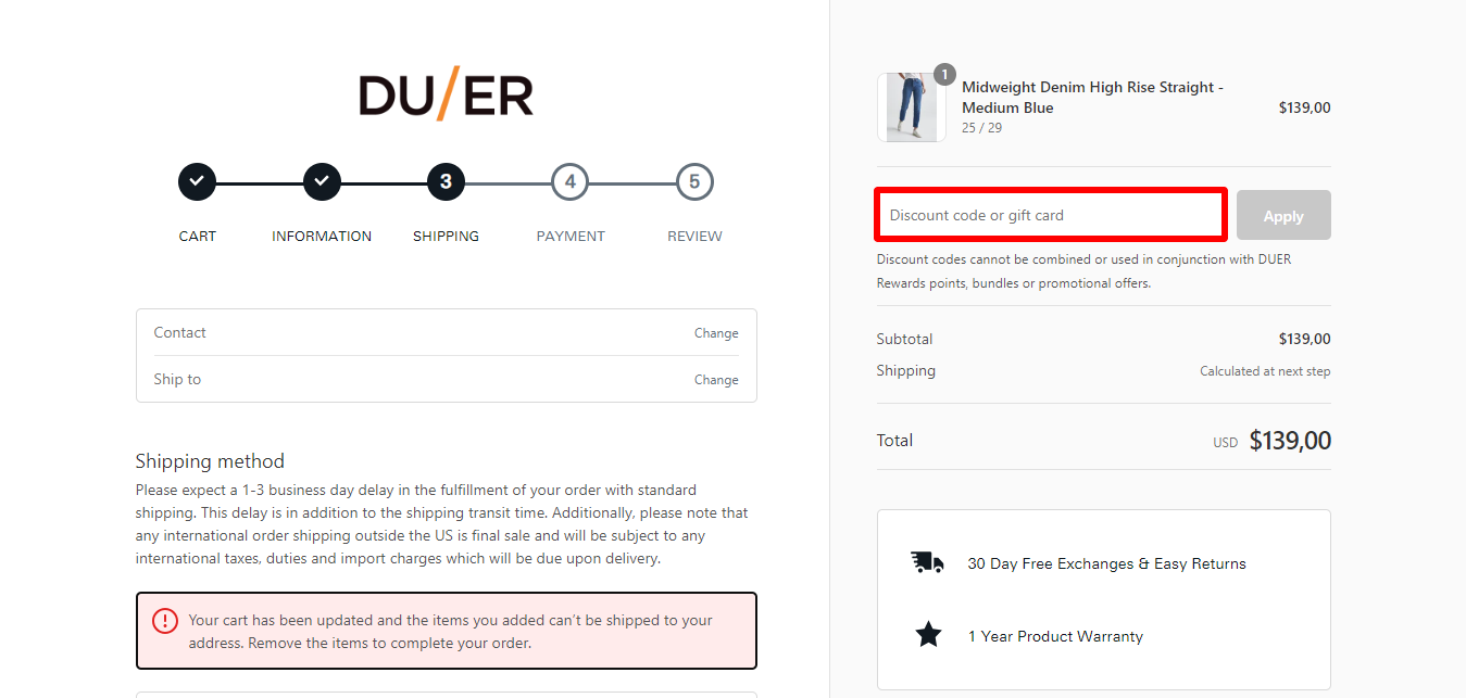 DUER Discount Code September 2024