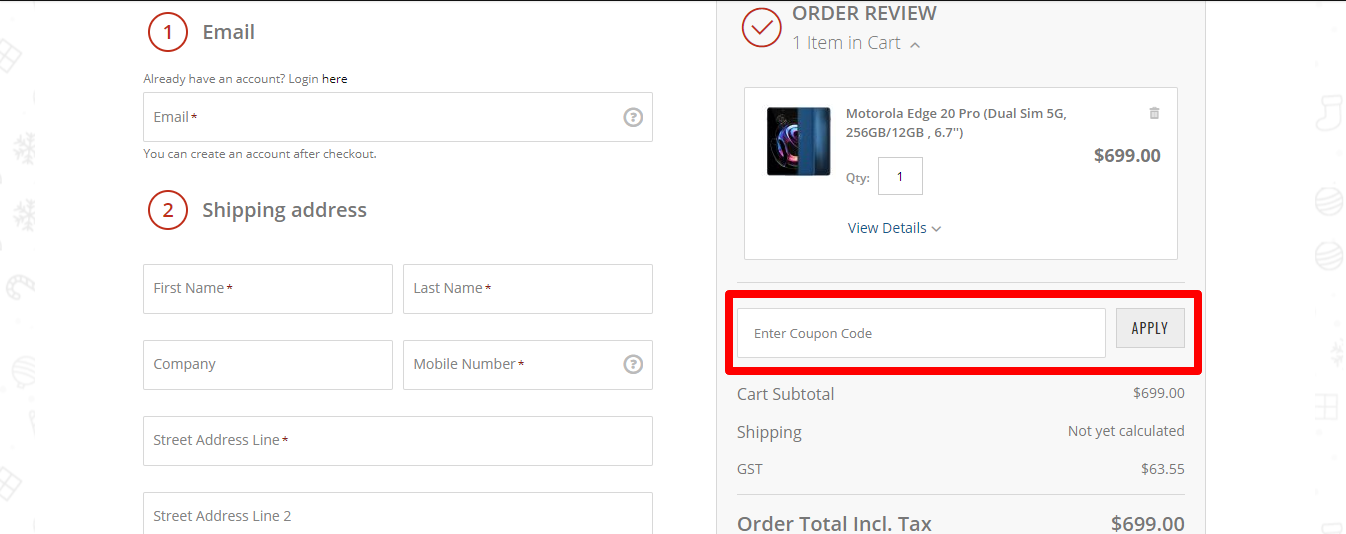 mobileciti checkout
