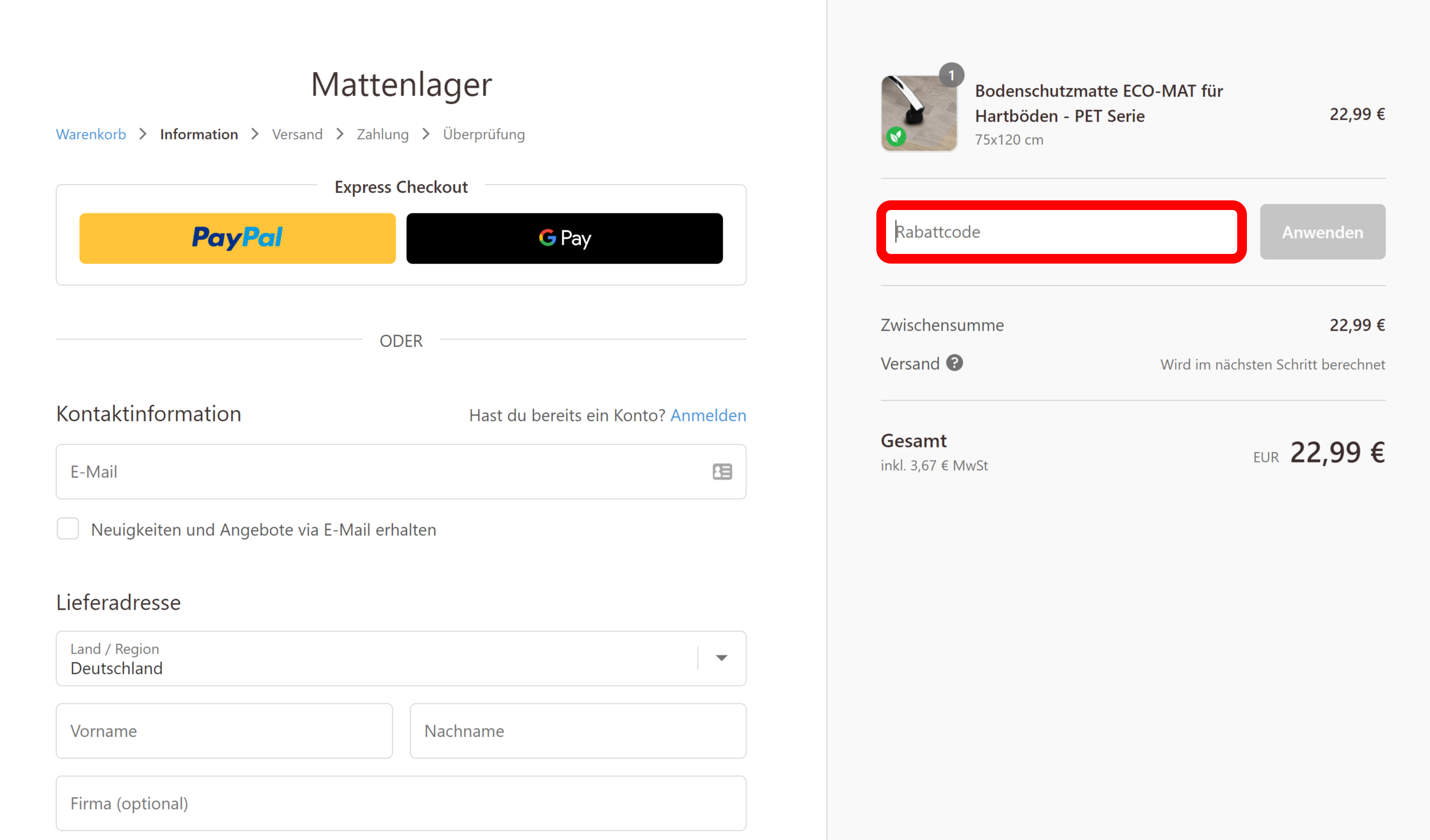 MattenlagerRedCodePic