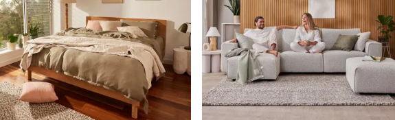 Koala category: bedroom & living room on write background