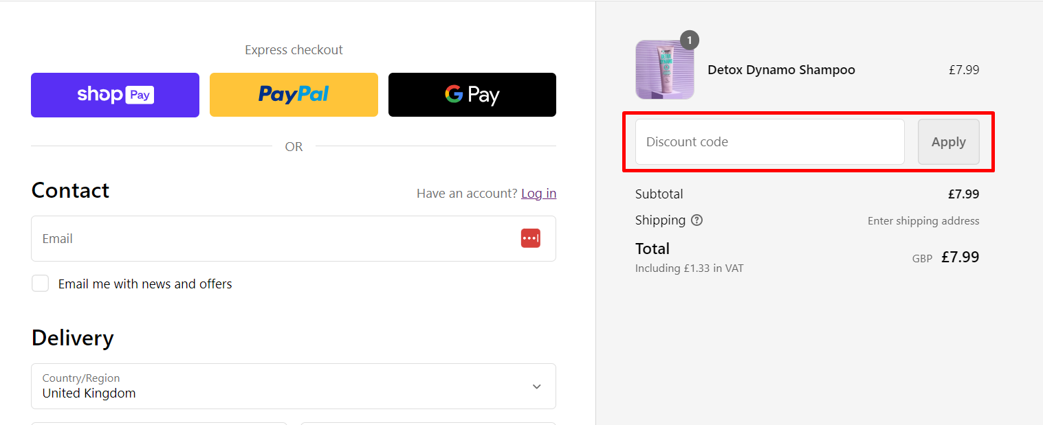 How do I use my Noughty discount code?