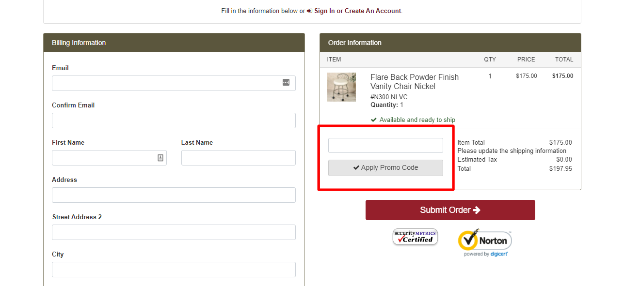How do I use my Touch of Class promo code?