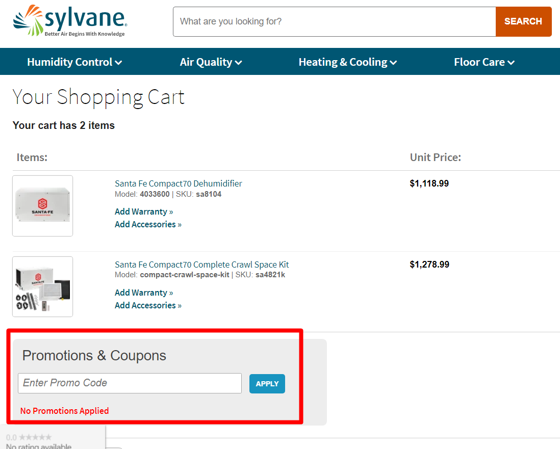 How do I use my sylvane discount code?
