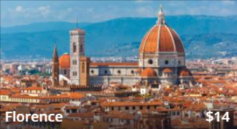 Firenze da poter raggiungere a soli 14 dollari americani con un codice sconto ItaliaRail