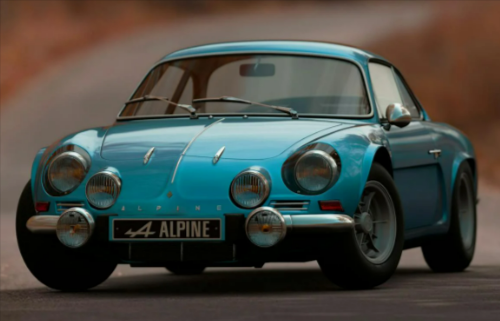 Blue Alpine Car