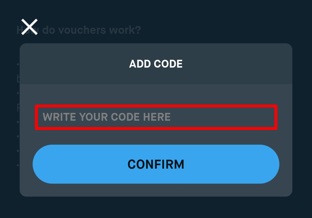 The Fever checkout page with the discount code box highlighted with a red box