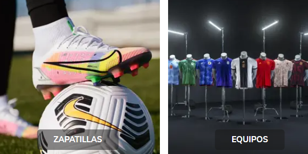 imagen de la web de foot store de sus ofertas de la web