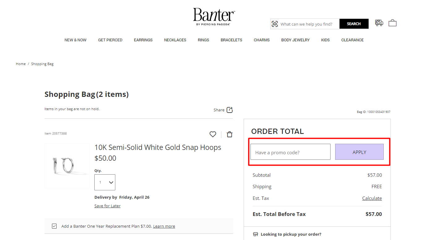 How do I use my Banter promo code?