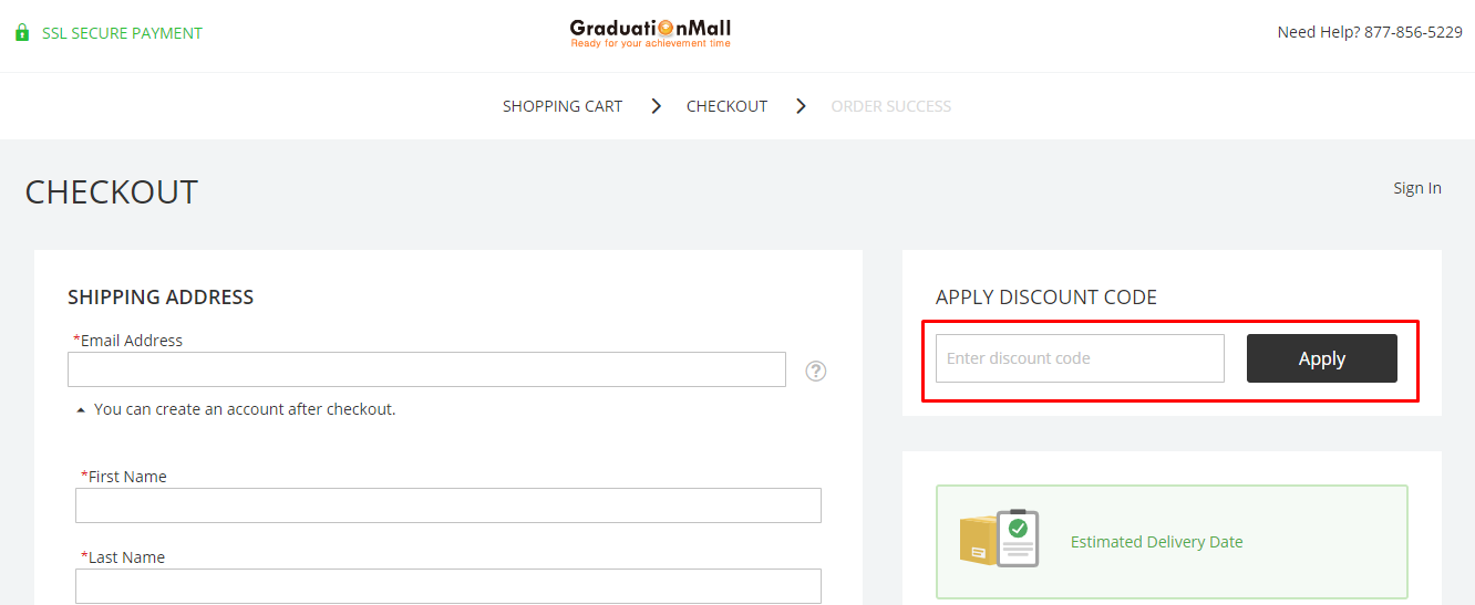 How do I use my GraduationMall discount code?