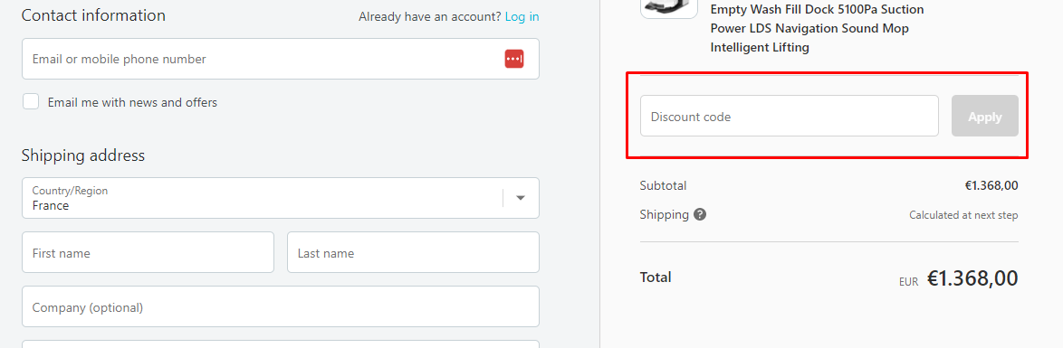 How do I use my Coolladen discount code?