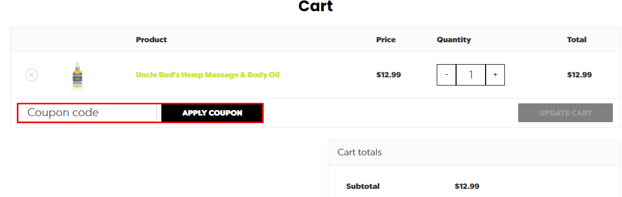 How do I use my Uncle Bud's coupon code?