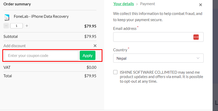 How do I use my Aiseesoft coupon code?