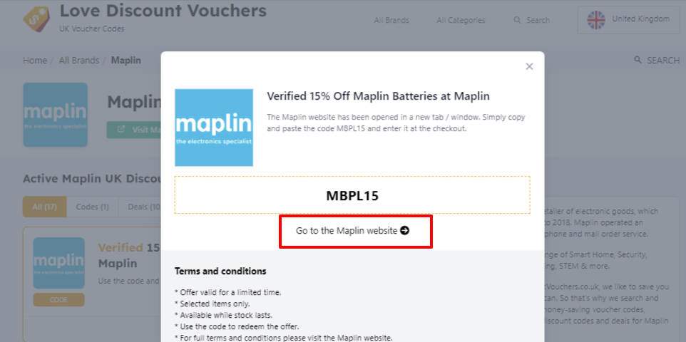 Maplin Checkout