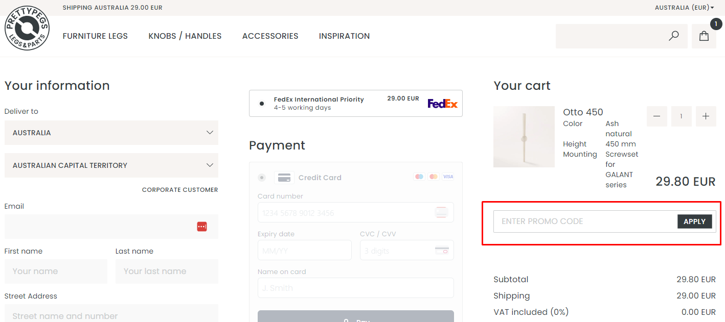 How do I use my Prettypegs discount code?