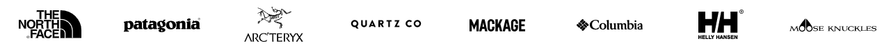 Some of Sporting LIfes top brands that they sell plus their distinct logos so you can find what you want to buy easily