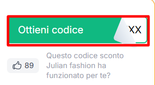 codice sconto Julian fashion da poter prelevare per risparmiare su abbigliamento online