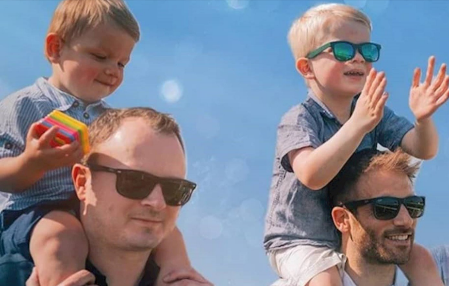 A family having fun at Aintree