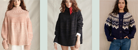 image showing some HERD knitwear