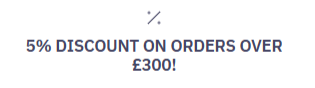 5% discount on selected items