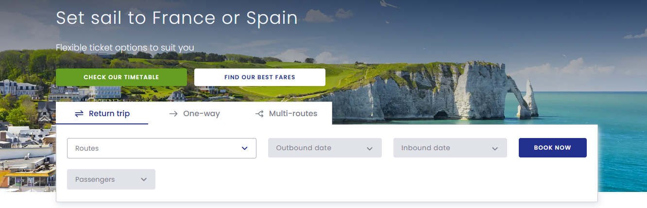 Brittany Ferries website where you can book your ferry trip