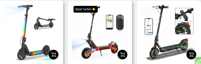 electric scooters and bikes for travelling covenience in the UK